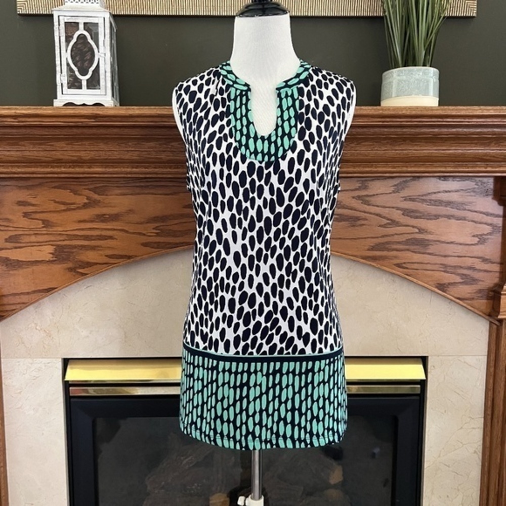 Susan Graver Sleeveless Peasant Top Sz. M